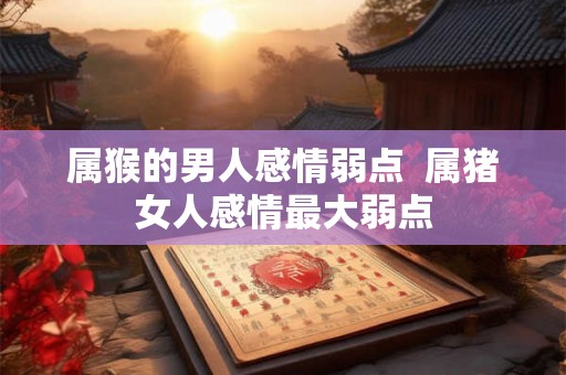 属猴的男人感情弱点  属猪女人感情最大弱点