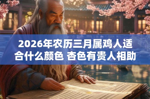 2026年农历三月属鸡人适合什么颜色 杏色有贵人相助 2026年农历三月属鸡人适合什么颜色 杏色有贵人相助