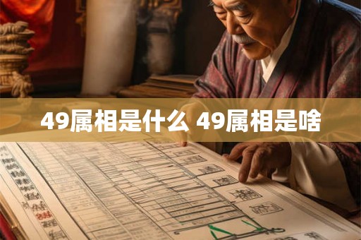 49属相是什么 49属相是啥