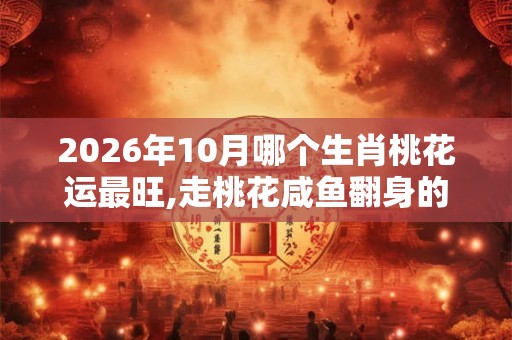 2026年10月哪个生肖桃花运最旺,走桃花咸鱼翻身的生肖