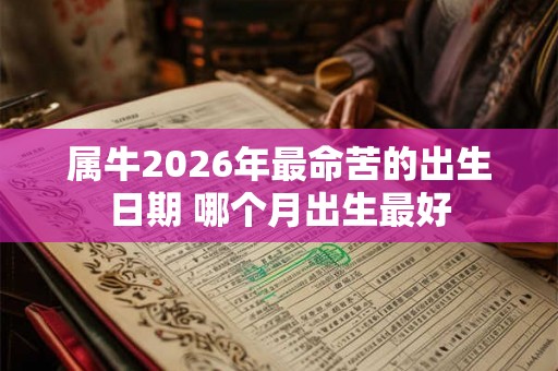 属牛2026年最命苦的出生日期 哪个月出生最好
