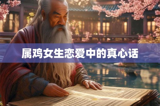 属鸡女生恋爱中的真心话 属鸡女生恋爱中的真心话