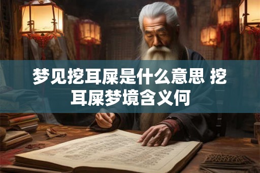 梦见挖耳屎是什么意思 挖耳屎梦境含义何 梦见挖耳屎是什么意思 挖耳屎梦境含义何