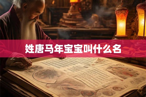 姓唐马年宝宝叫什么名