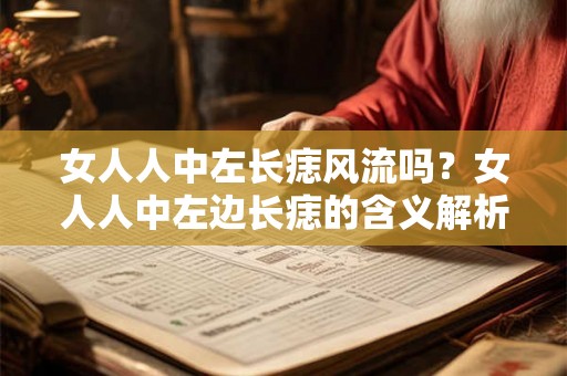 女人人中左长痣风流吗？女人人中左边长痣的含义解析