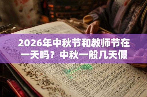 2026年中秋节和教师节在一天吗？中秋一般几天假