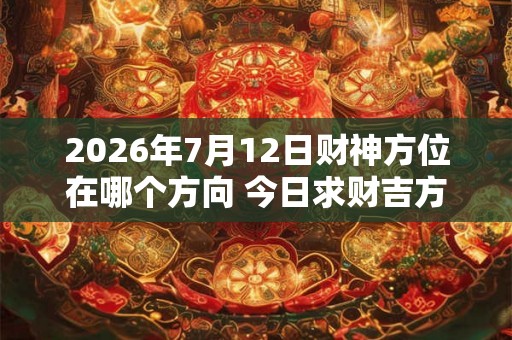 2026年7月12日财神方位在哪个方向 今日求财吉方查询