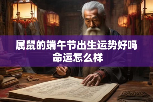 属鼠的端午节出生运势好吗 命运怎么样