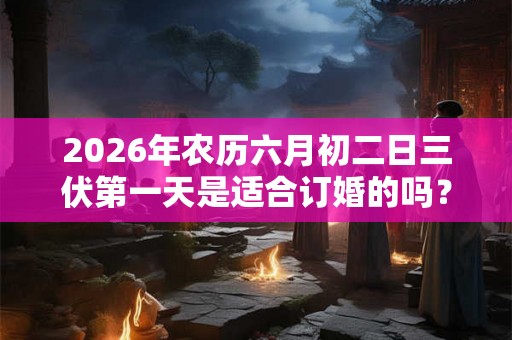 2026年农历六月初二日三伏第一天是适合订婚的吗？