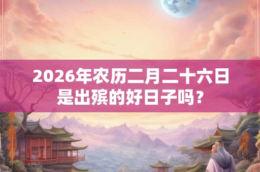 2026年农历二月二十六日是出殡的好日子吗？