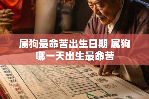 属狗最命苦出生日期 属狗哪一天出生最命苦