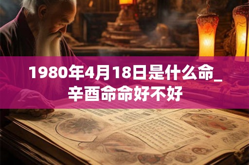1980年4月18日是什么命_辛酉命命好不好