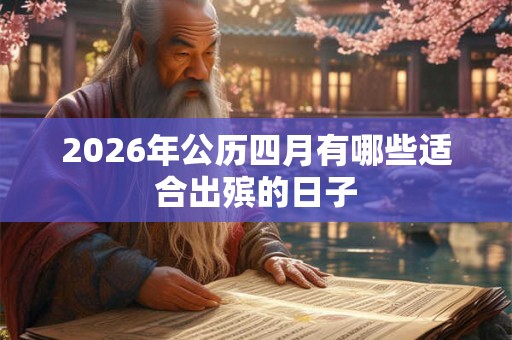 2026年公历四月有哪些适合出殡的日子