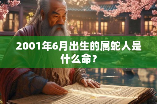2001年6月出生的属蛇人是什么命? 2001年6月出生的属蛇人是什么命?