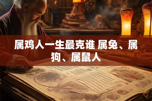 属鸡人一生最克谁 属兔、属狗、属鼠人