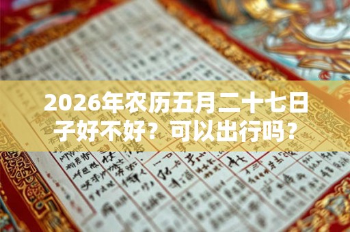 2026年农历五月二十七日子好不好?可以出行吗? 2026年农历五月二十七日子好不好?可以出行吗?