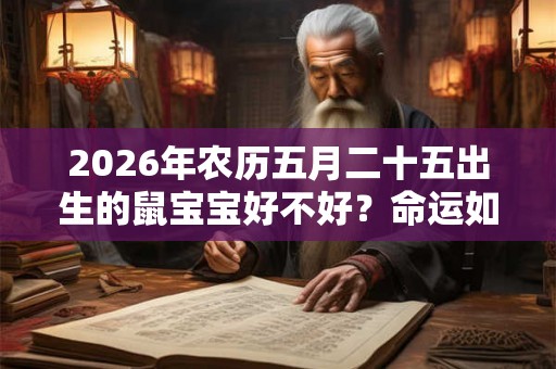 2026年农历五月二十五出生的鼠宝宝好不好？命运如何？
