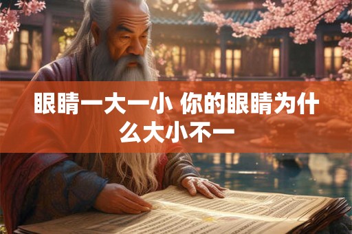 眼睛一大一小 你的眼睛为什么大小不一 眼睛一大一小 你的眼睛为什么大小不一