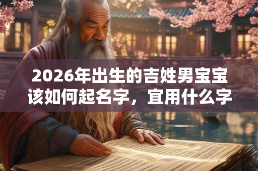 2026年出生的吉姓男宝宝该如何起名字，宜用什么字。
