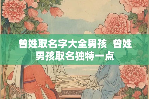 曾姓取名字大全男孩  曾姓男孩取名独特一点