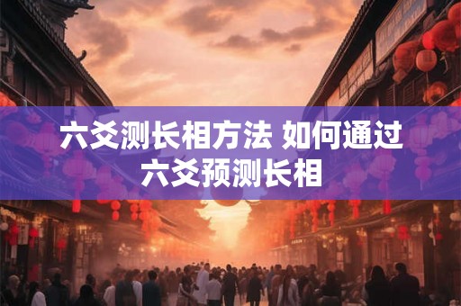 六爻测长相方法 如何通过六爻预测长相
