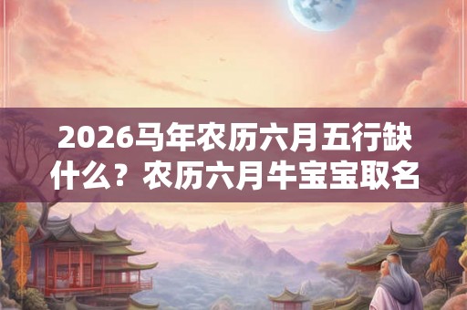 2026马年农历六月五行缺什么？农历六月牛宝宝取名字