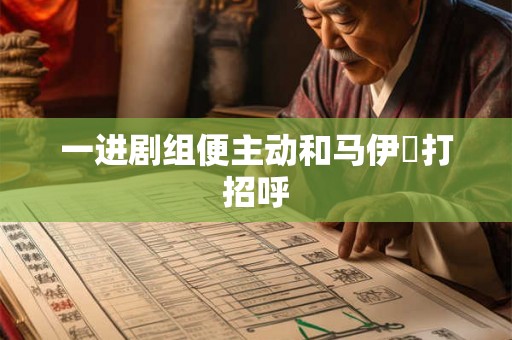 一进剧组便主动和马伊琍打招呼 一进剧组便主动和马伊琍打招呼