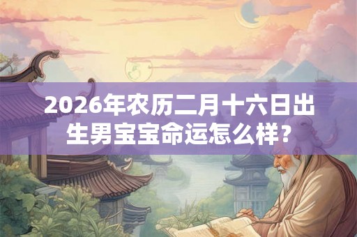 2026年农历二月十六日出生男宝宝命运怎么样? 2026年农历二月十六日出生男宝宝命运怎么样?