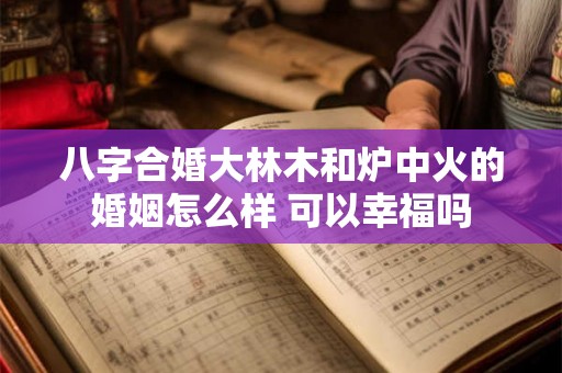 八字合婚大林木和炉中火的婚姻怎么样 可以幸福吗