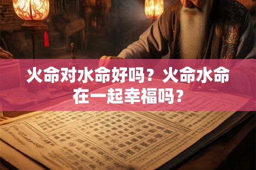 火命对水命好吗？火命水命在一起幸福吗？