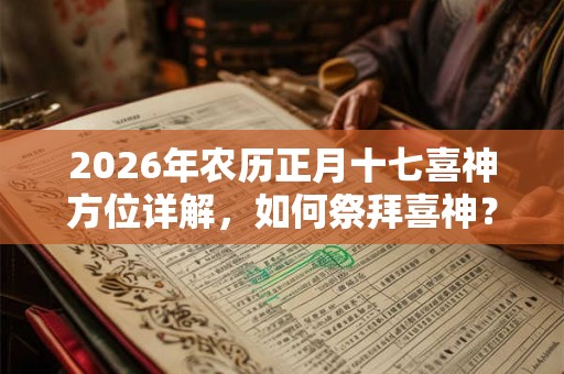 2026年农历正月十七喜神方位详解，如何祭拜喜神？
