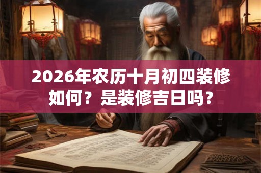 2026年农历十月初四装修如何？是装修吉日吗？
