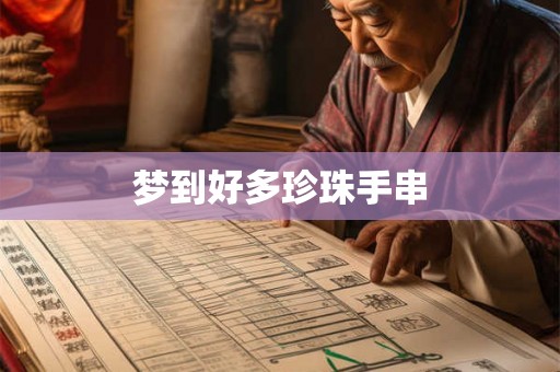 梦到好多珍珠手串