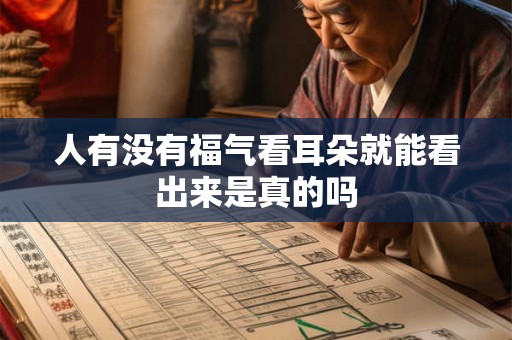 人有没有福气看耳朵就能看出来是真的吗