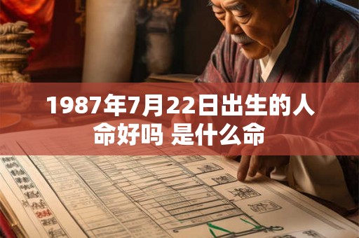 1987年7月22日出生的人命好吗 是什么命