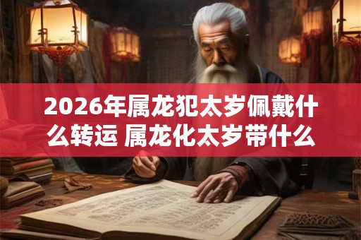 2026年属龙犯太岁佩戴什么转运 属龙化太岁带什么东西最好