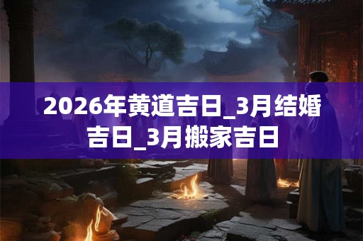 2026年黄道吉日_3月结婚吉日_3月搬家吉日 2026年黄道吉日_3月结婚吉日_3月搬家吉日