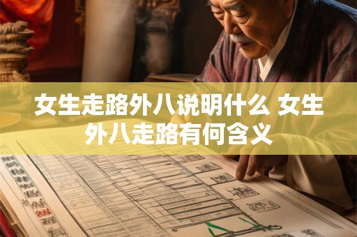 女生走路外八说明什么 女生外八走路有何含义