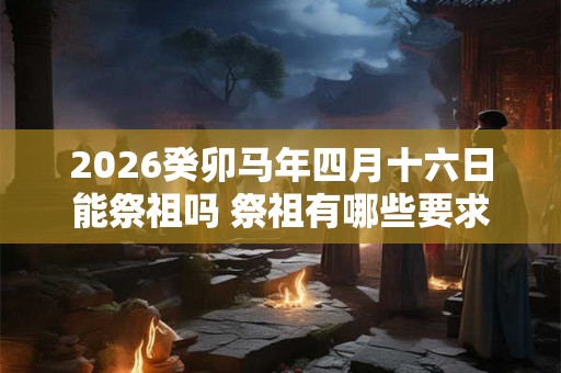 2026癸卯马年四月十六日能祭祖吗 祭祖有哪些要求