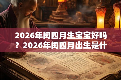 2026年闰四月生宝宝好吗?2026年闰四月出生是什么命? 2026年闰四月生宝宝好吗?2026年闰四月出生是什么命?