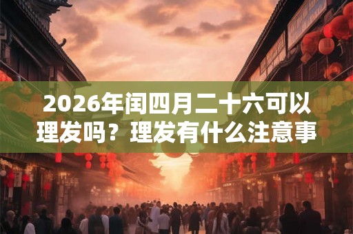 2026年闰四月二十六可以理发吗?理发有什么注意事项? 2026年闰四月二十六可以理发吗?理发有什么注意事项?