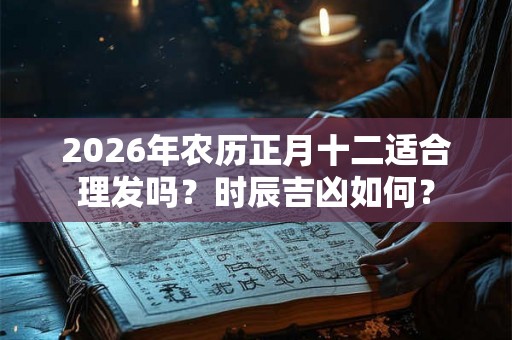 2026年农历正月十二适合理发吗？时辰吉凶如何？