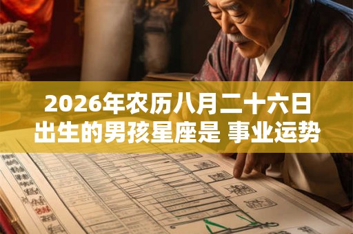 2026年农历八月二十六日出生的男孩星座是 事业运势好吗
