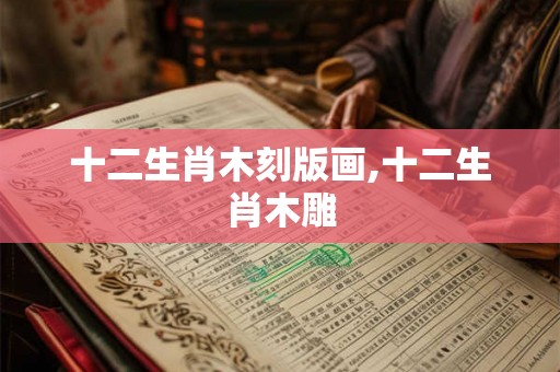 十二生肖木刻版画,十二生肖木雕