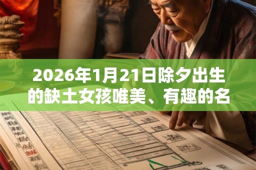2026年1月21日除夕出生的缺土女孩唯美、有趣的名字大全 2026年1月21日除夕出生的缺土女孩唯美、有趣的名字大全