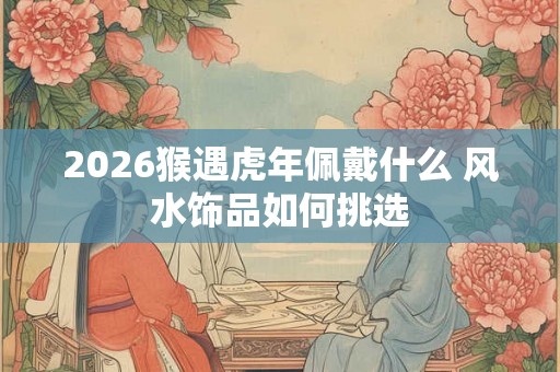 2026猴遇虎年佩戴什么 风水饰品如何挑选