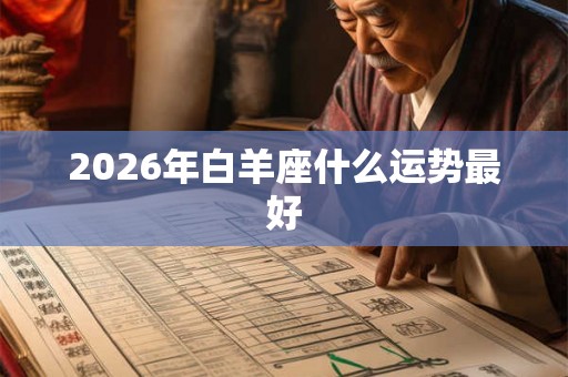2026年白羊座什么运势最好 2026年白羊座什么运势最好