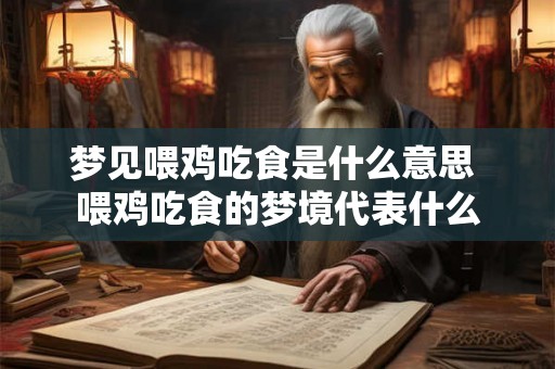 梦见喂鸡吃食是什么意思 喂鸡吃食的梦境代表什么