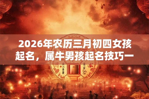 2026年农历三月初四女孩起名，属牛男孩起名技巧一览！