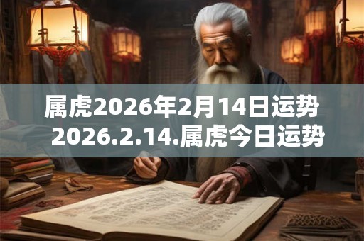属虎2026年2月14日运势  2026.2.14.属虎今日运势